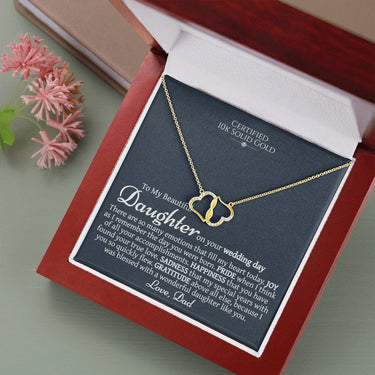 Daughter Wedding Love Dad Everlasting Love Necklace - Love You This Much